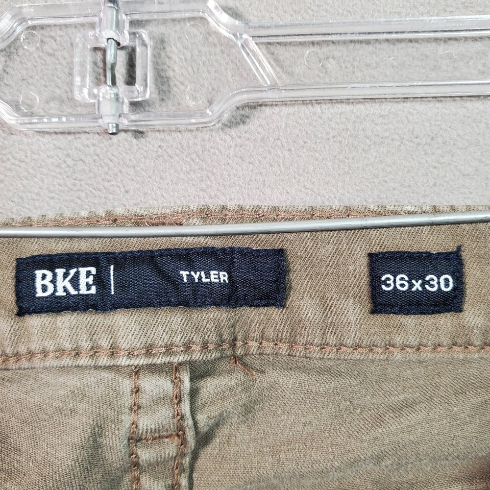 BKE‎ Tyler Pants Mens 36x30 Dark Beige Straight Leg Stretch Gorpcore Classic - Picture 7 of 9
